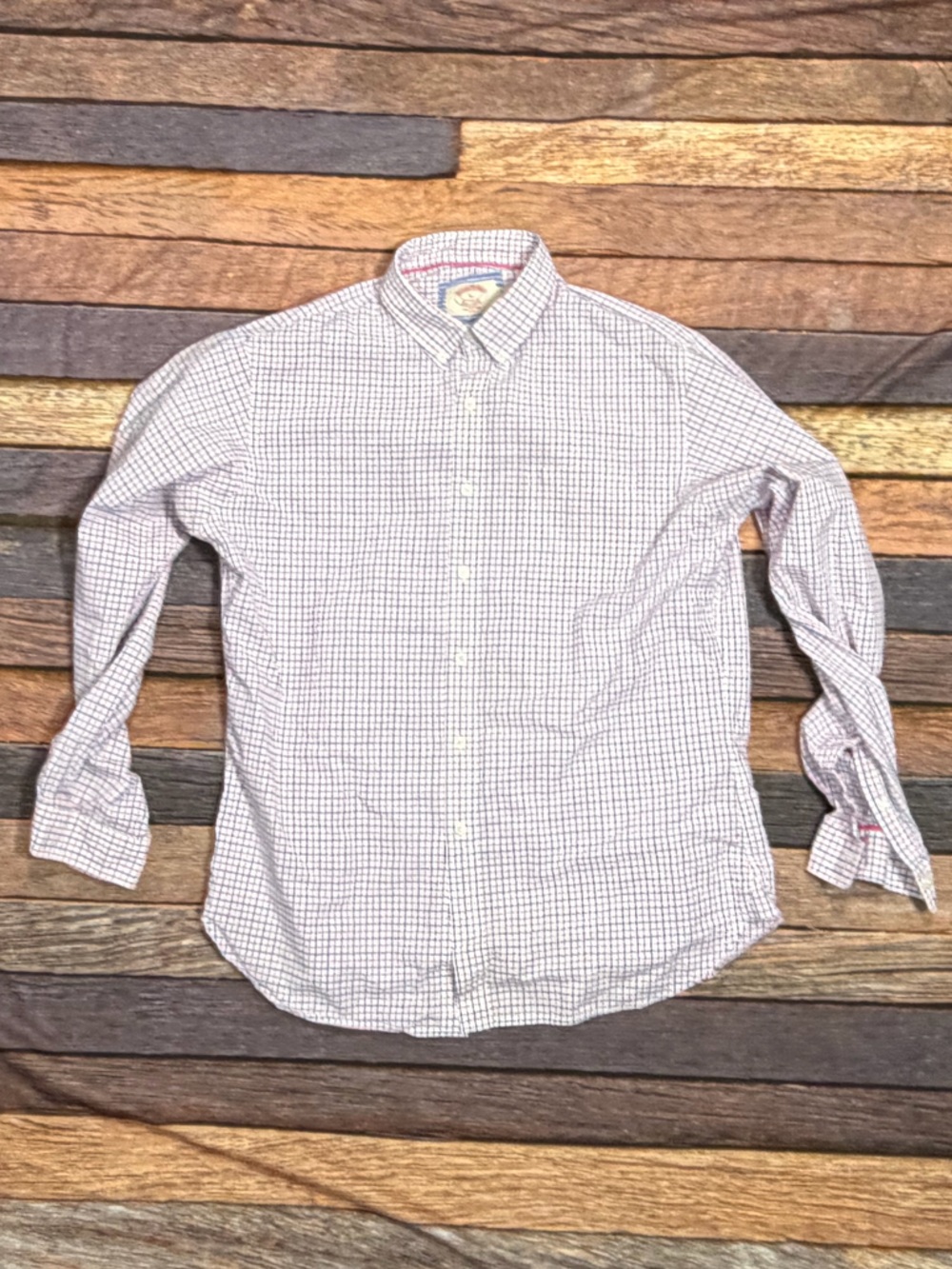 Brooks Brothers Red Fleece Check Button Down Long Sleeve Shirt